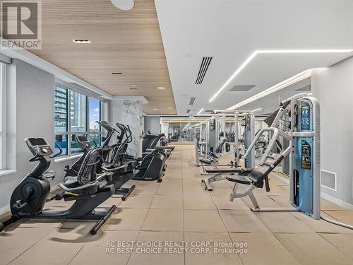 1008 - 65 Annie Craig Drive, Toronto, ON - Indoor Photo Showing Gym Room