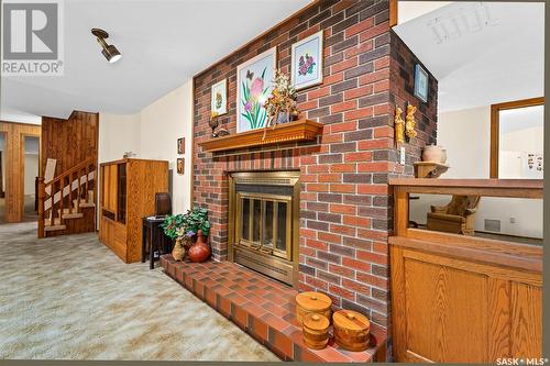 62 Calypso Drive, Moose Jaw, SK - Indoor With Fireplace