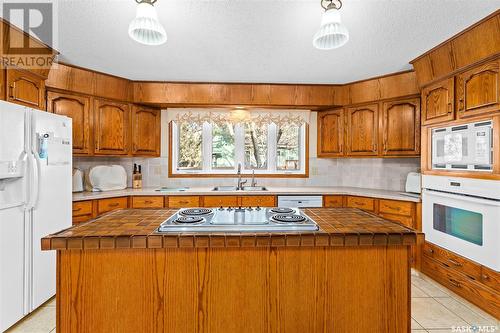 62 Calypso Drive, Moose Jaw, SK - Indoor Photo Showing Kitchen With Double Sink