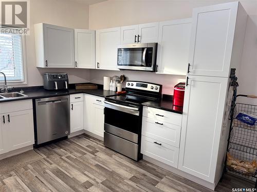 35 Mayo Street, Lanigan, SK - Indoor Photo Showing Kitchen With Stainless Steel Kitchen