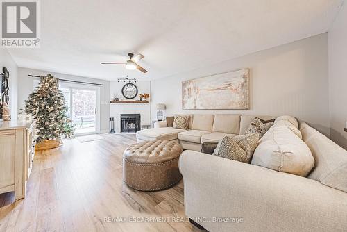 14 Gatestone Drive, Hamilton, ON - Indoor Photo Showing Living Room With Fireplace