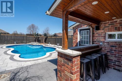 108 Paul Sloggett Court, Sarnia, ON - Outdoor With In Ground Pool