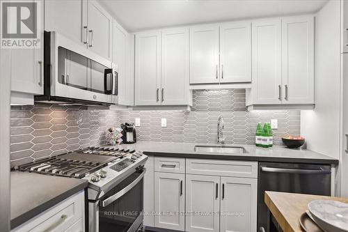 1201 - 2007 James Street, Burlington, ON - Indoor Photo Showing Kitchen With Upgraded Kitchen