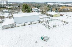 Snowy aerial view with a rural view - 