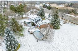 View of snowy aerial view - 