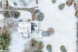 View of snowy aerial view - 