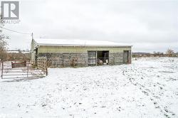 View of snow covered structure - 