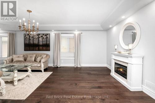 435 Country Club Drive, Windsor, ON - Indoor Photo Showing Living Room With Fireplace