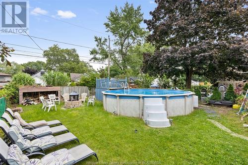 956 Homedale, Windsor, ON - Outdoor With Above Ground Pool With Backyard