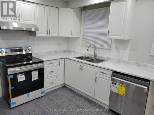 Upper - 133 Mill Street N, Brampton, ON - Indoor Photo Showing Kitchen With Double Sink