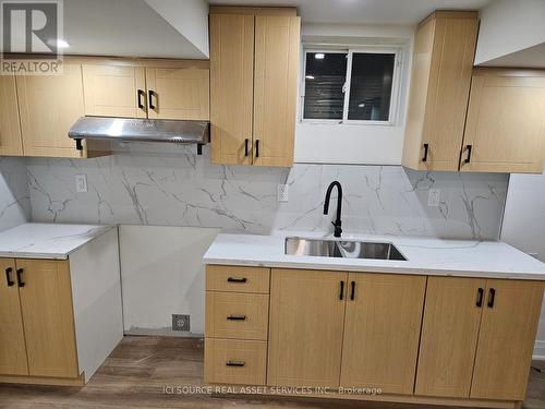 Bsmt - 668 Snider Terrace, Milton, ON - Indoor Photo Showing Kitchen With Double Sink