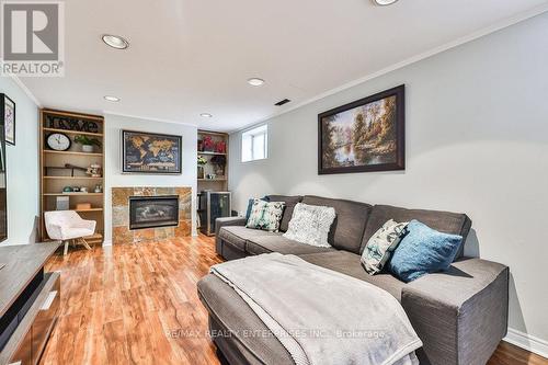 1544 Alexandra Boulevard, Mississauga, ON - Indoor Photo Showing Living Room With Fireplace