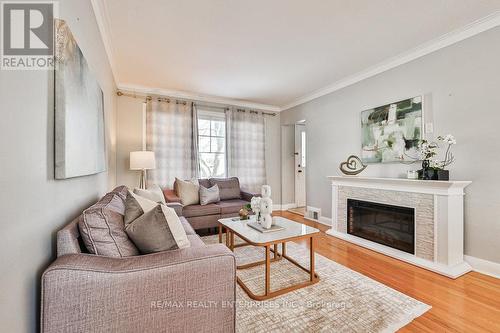 1544 Alexandra Boulevard, Mississauga, ON - Indoor Photo Showing Living Room With Fireplace