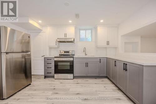 Bsmt - 3899 Arvona Place, Mississauga, ON - Indoor Photo Showing Kitchen With Stainless Steel Kitchen With Upgraded Kitchen