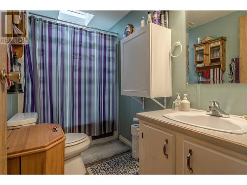 Bathroom with great storage under the sink - 5484 25 Avenue Unit# 38, Vernon, BC 