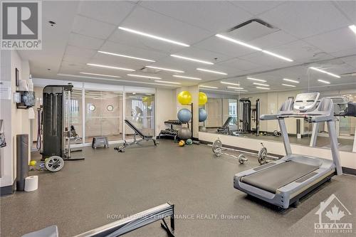 1803 - 40 Nepean Street S, Ottawa, ON - Indoor Photo Showing Gym Room