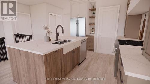 61 Deer Ridge Lane E, Bluewater (Bayfield), ON - Indoor Photo Showing Kitchen With Double Sink