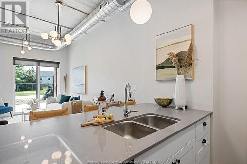 3180 Meadowbrook Lane Unit# 109, Windsor, ON - Indoor Photo Showing Kitchen With Double Sink