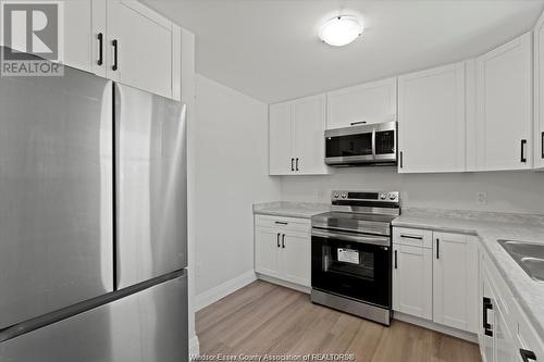 1855 Meldrum Unit# Lower #2, Windsor, ON - Indoor Photo Showing Kitchen With Stainless Steel Kitchen With Double Sink