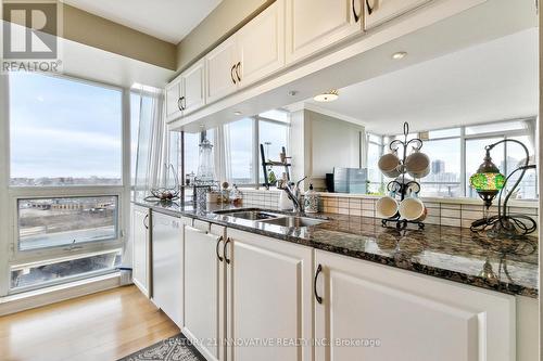 1005 - 185 Legion Road N, Toronto, ON - Indoor Photo Showing Kitchen With Double Sink