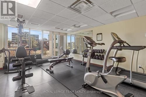 1112 - 200 Rideau Street, Ottawa, ON - Indoor Photo Showing Gym Room