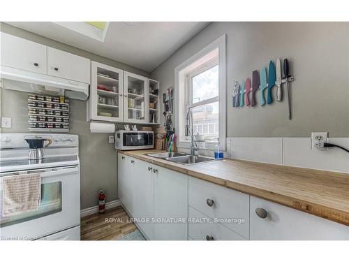 21 Wellington St N, Kitchener, ON - Indoor Photo Showing Kitchen With Double Sink