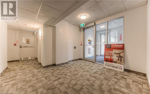 View of lobby - 301 Westmount Road W Unit# 204, Kitchener, ON - Indoor Photo Showing Other Room