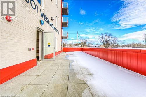 View of patio - 301 Westmount Road W Unit# 204, Kitchener, ON - Outdoor