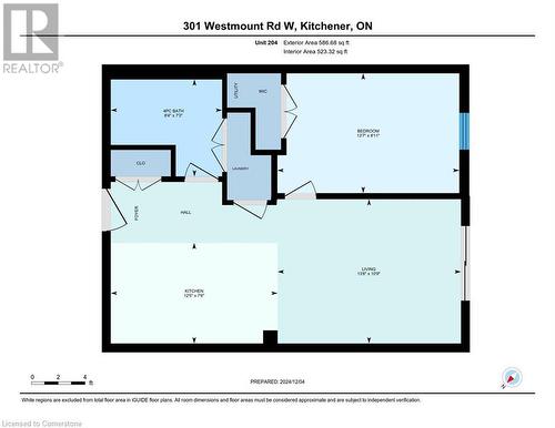 Floor plan - 301 Westmount Road W Unit# 204, Kitchener, ON - Other