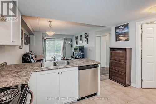 201 - 60 Lynnmore Street, Guelph (Pine Ridge), ON - Indoor Photo Showing Kitchen With Double Sink