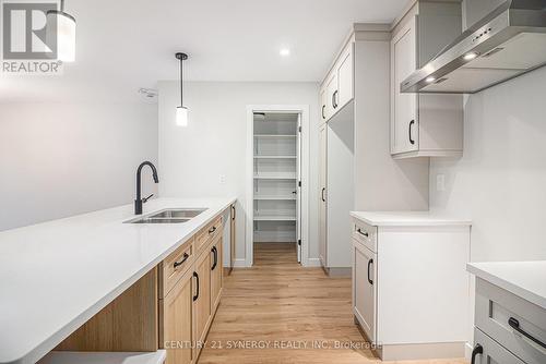 74 Villeneuve Street, North Stormont, ON - Indoor Photo Showing Kitchen With Double Sink