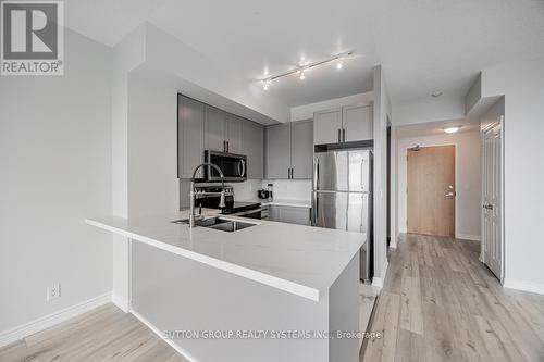 505 - 3939 Duke Of York Boulevard, Mississauga, ON - Indoor Photo Showing Kitchen With Double Sink