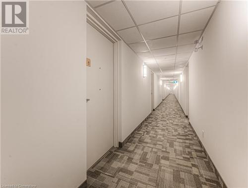 Corridor with carpet floors and a drop ceiling - 301 Westmount Road W Unit# G1, Kitchener, ON - Indoor Photo Showing Other Room