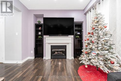 9 Magdalene Crescent, Brampton, ON - Indoor Photo Showing Living Room With Fireplace