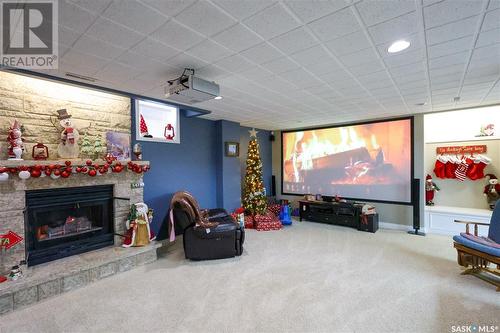 25 Oliver Way, Prince Albert, SK - Indoor With Fireplace