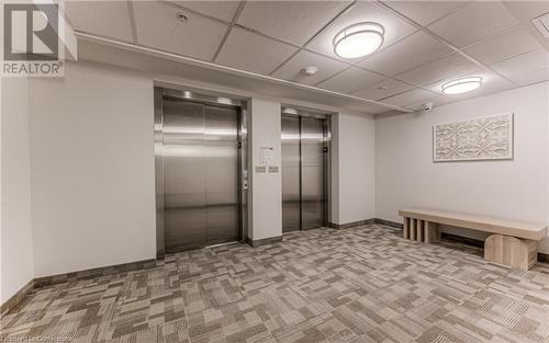 View of community lobby - 301 Westmount Road W Unit# 414, Kitchener, ON - Indoor Photo Showing Other Room