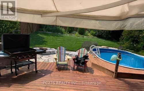 607 Southwood Way, Woodstock (Woodstock - South), ON - Outdoor With Above Ground Pool With Deck Patio Veranda