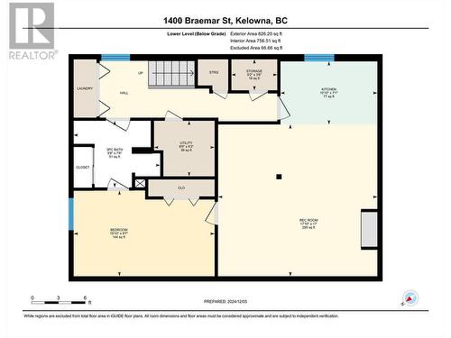 Downstairs in main home - 1400-1404 Braemar Street, Kelowna, BC - Other