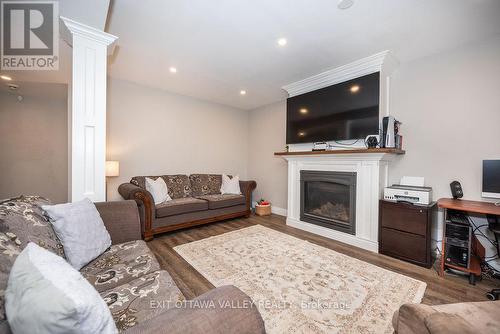 14 Church Street, Laurentian Hills, ON - Indoor Photo Showing Living Room With Fireplace