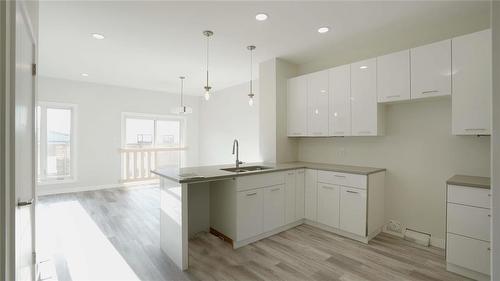 78 Cornerstone Heights, Winnipeg, MB - Indoor Photo Showing Kitchen With Double Sink