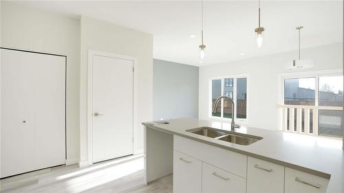 78 Cornerstone Heights, Winnipeg, MB - Indoor Photo Showing Kitchen With Double Sink