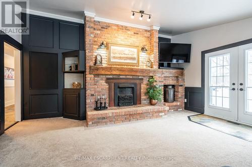 1304 Brock Road, Hamilton, ON - Indoor Photo Showing Other Room With Fireplace