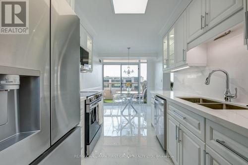 213 - 1000 The Esplanade N, Pickering, ON - Indoor Photo Showing Kitchen With Stainless Steel Kitchen With Double Sink With Upgraded Kitchen