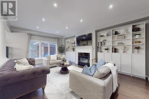 55 Donland Avenue, Grimsby, ON - Indoor Photo Showing Living Room With Fireplace