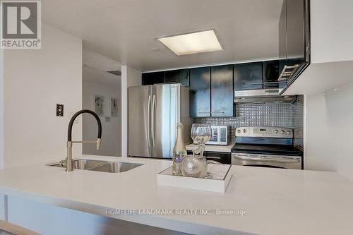 1908 - 38 Elm Street, Toronto, ON - Indoor Photo Showing Kitchen With Double Sink