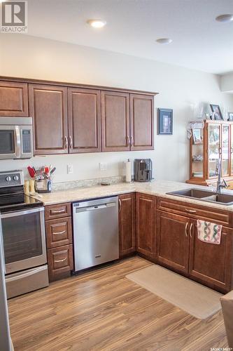 112N 1St Avenue N, St. Brieux, SK - Indoor Photo Showing Kitchen With Double Sink