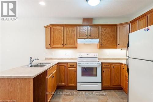 7 - 20 Huron Street N, St. Marys, ON - Indoor Photo Showing Kitchen With Double Sink