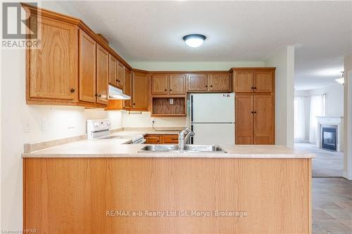 7 - 20 Huron Street N, St. Marys, ON - Indoor Photo Showing Kitchen With Double Sink