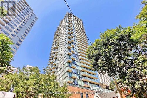 709 - 75 St Nicholas Street, Toronto, ON - Outdoor With Balcony With Facade