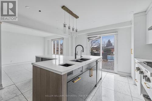 135 Natanya Boulevard, Georgina, ON - Indoor Photo Showing Kitchen With Double Sink